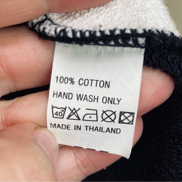 Crystal Tara Tropical Scene Sweatshirt Jacket Size S Boho Cropped - Picture 5 of 6